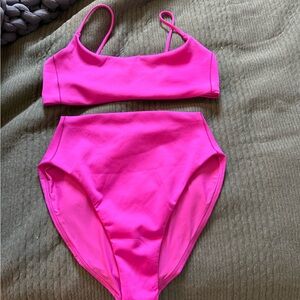 Left On Friday Hot Pink Bikini (Hi Hi Bottom and Pool Days Top